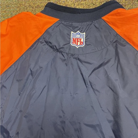 Vintage Denver Broncos windbreaker men XXL pullover center swoosh jacket 90s NFL - Picture 9 of 14